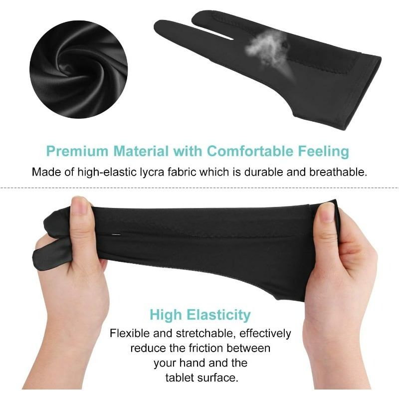 Acrylic Fiber Anti-touch Drawi - Drawing Glove Artist ulasan dan harga