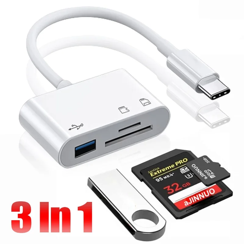 3 In 1 Type-c To USB C A OTG A - Usb Hub Type C ulasan dan harga