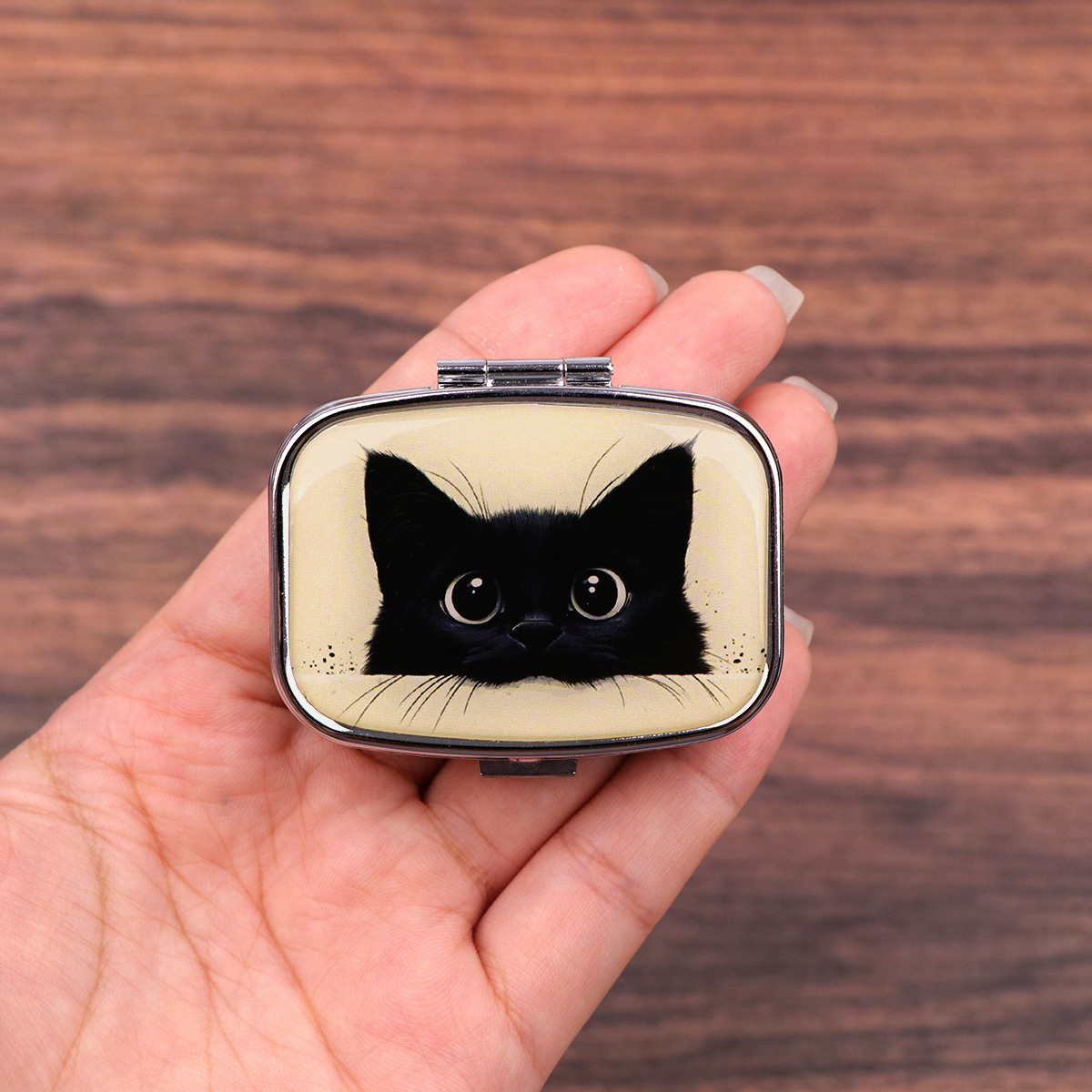 Cute Black Cat Travel Pill Org - Tablet Cute Accessories ulasan dan harga