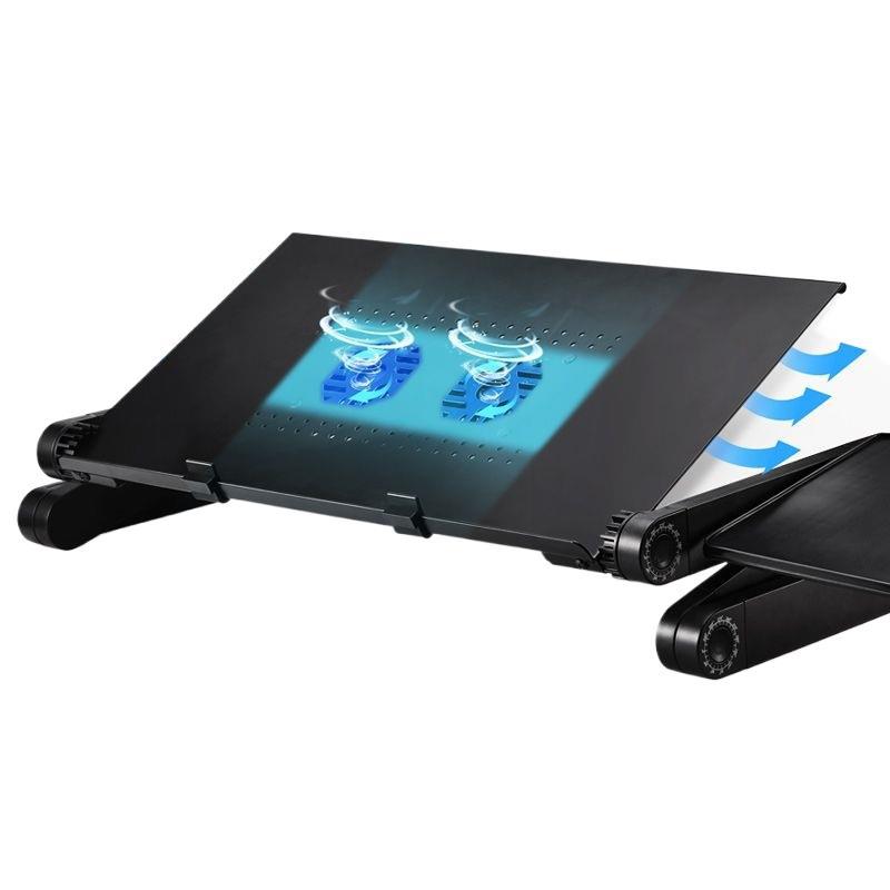 Aluminum Alloy Laptop Table Fo - Tablet Lap Desk ulasan dan harga